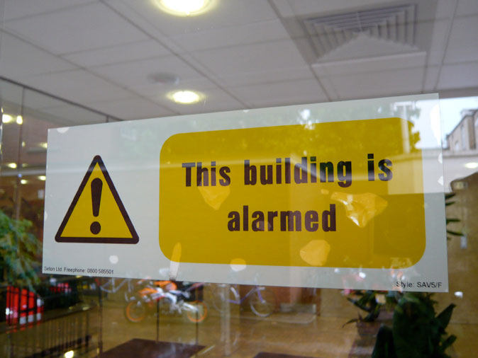 This Building is Alarmed
