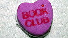 Valentine's Heart with Book Club written on it