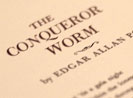 The Conqueror Worm broadside (detail)